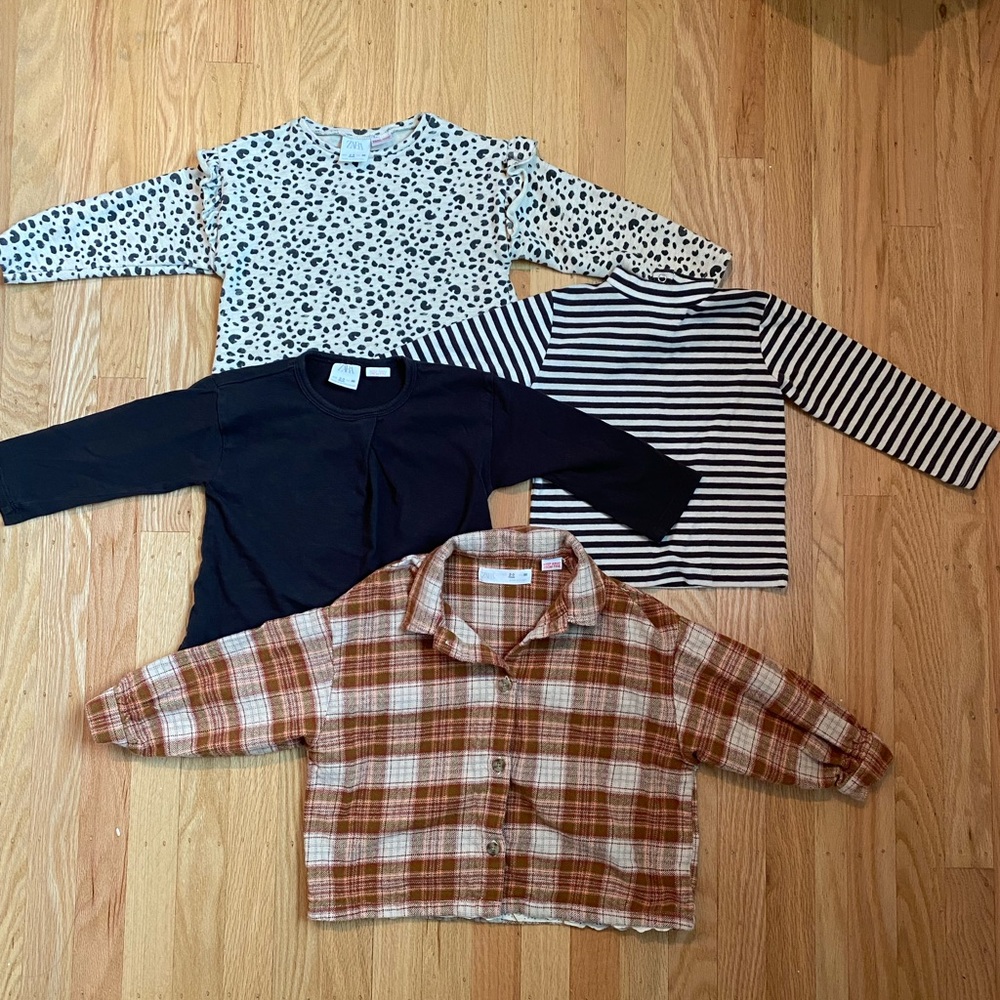 Zara long sleeve stops (2-3T)
